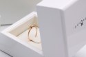 Złoty pierścionek Kokardka - Diament