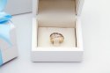 Złoty pierścionek - Diament Rubin Ametyst Szafir