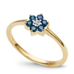 Złoty pierścionek PZD0523 - Diament