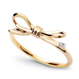 Złoty pierścionek - Diament