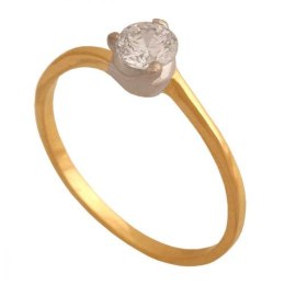 Złoty pierścionek zaręczynowy 