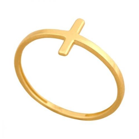 Złoty pierścionek nowoczesny