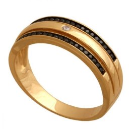 Złoty pierścionek z brylantem Dp153