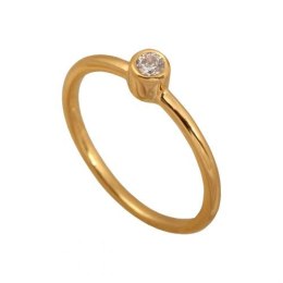 Złoty pierścionek zaręczynowy 