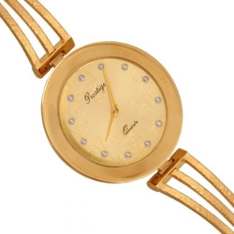 Złoty zegarek damski Sztywny Zv281