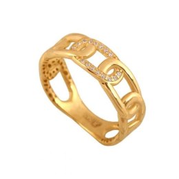 Złoty pierścionek tradycyjny Pi563