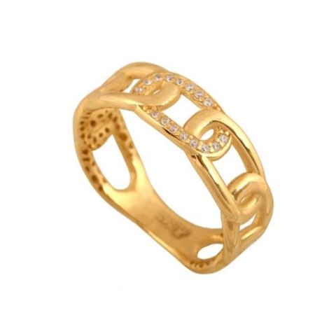 Złoty pierścionek tradycyjny Pi563