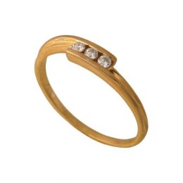 Złoty pierścionek tradycyjny Pi796