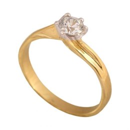 Złoty pierścionek zaręczynowy Pi092