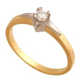 Złoty pierścionek zaręczynowy Pk589l