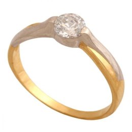 Złoty pierścionek zaręczynowy Pk679