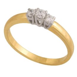 Złoty pierścionek zaręczynowy Pv323