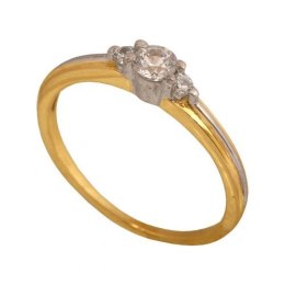 Złoty pierścionek zaręczynowy Pi019