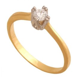 Złoty pierścionek zaręczynowy Pk595