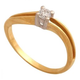 Złoty pierścionek zaręczynowy Pk678
