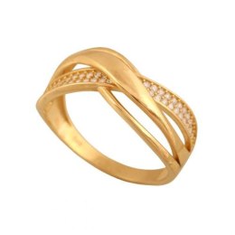 Złoty pierścionek tradycyjny Pi582
