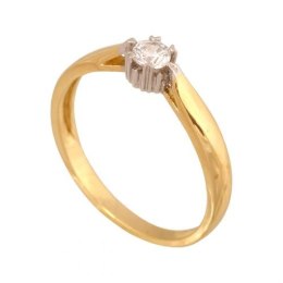 Złoty pierścionek zaręczynowy Pi314