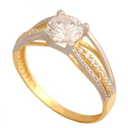 Złoty pierścionek zaręczynowy Pk572