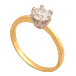 Złoty pierścionek zaręczynowy Pk597l