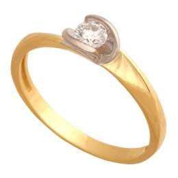 Złoty pierścionek zaręczynowy Pk599