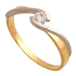 Złoty pierścionek zaręczynowy Pk600