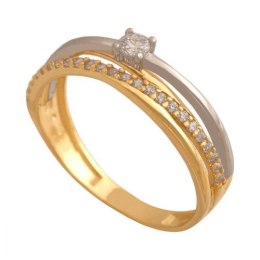 Złoty pierścionek zaręczynowy Pn179