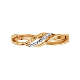 Złoty pierścionek PZC6599 - Diament