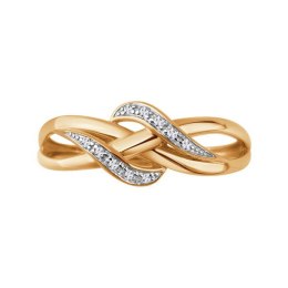 Złoty pierścionek PZC6601 - Diament