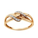 Złoty pierścionek PZC6601 - Diament